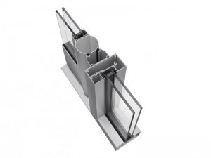 Top view of a sample of a KSF shop front