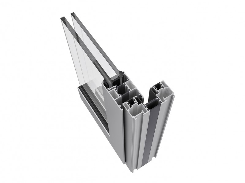 a top view of a Xlaslide door