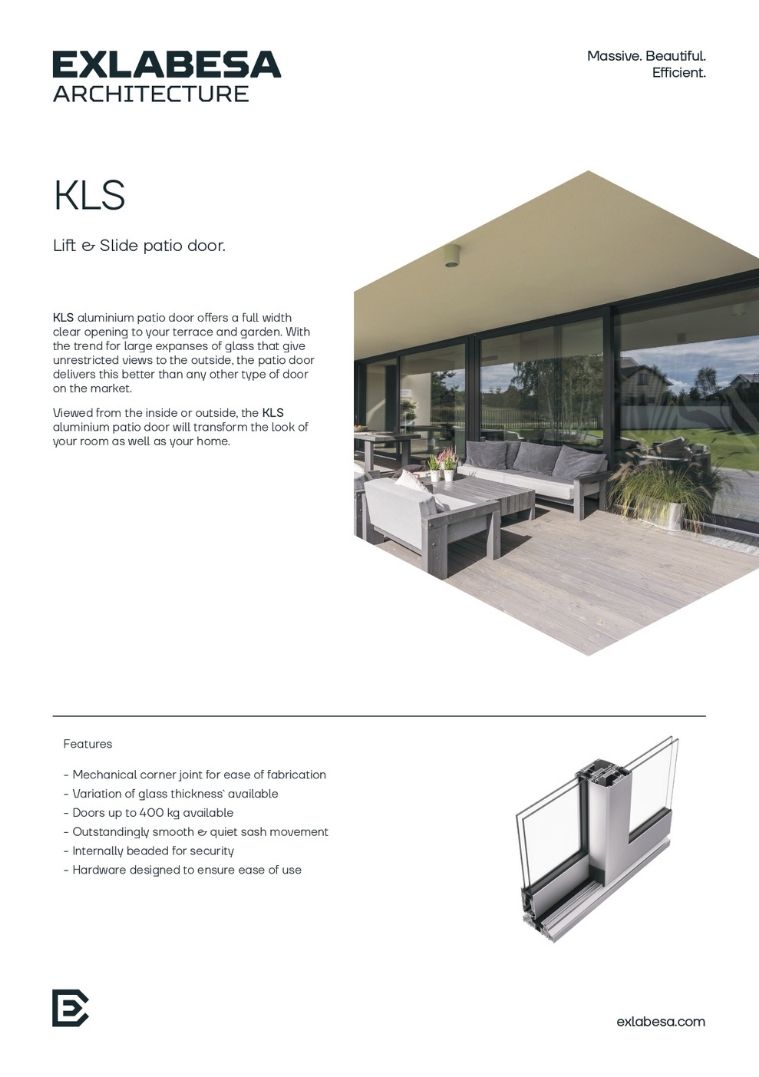 KLS patio door