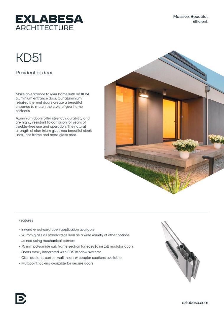 KD51 Residential door