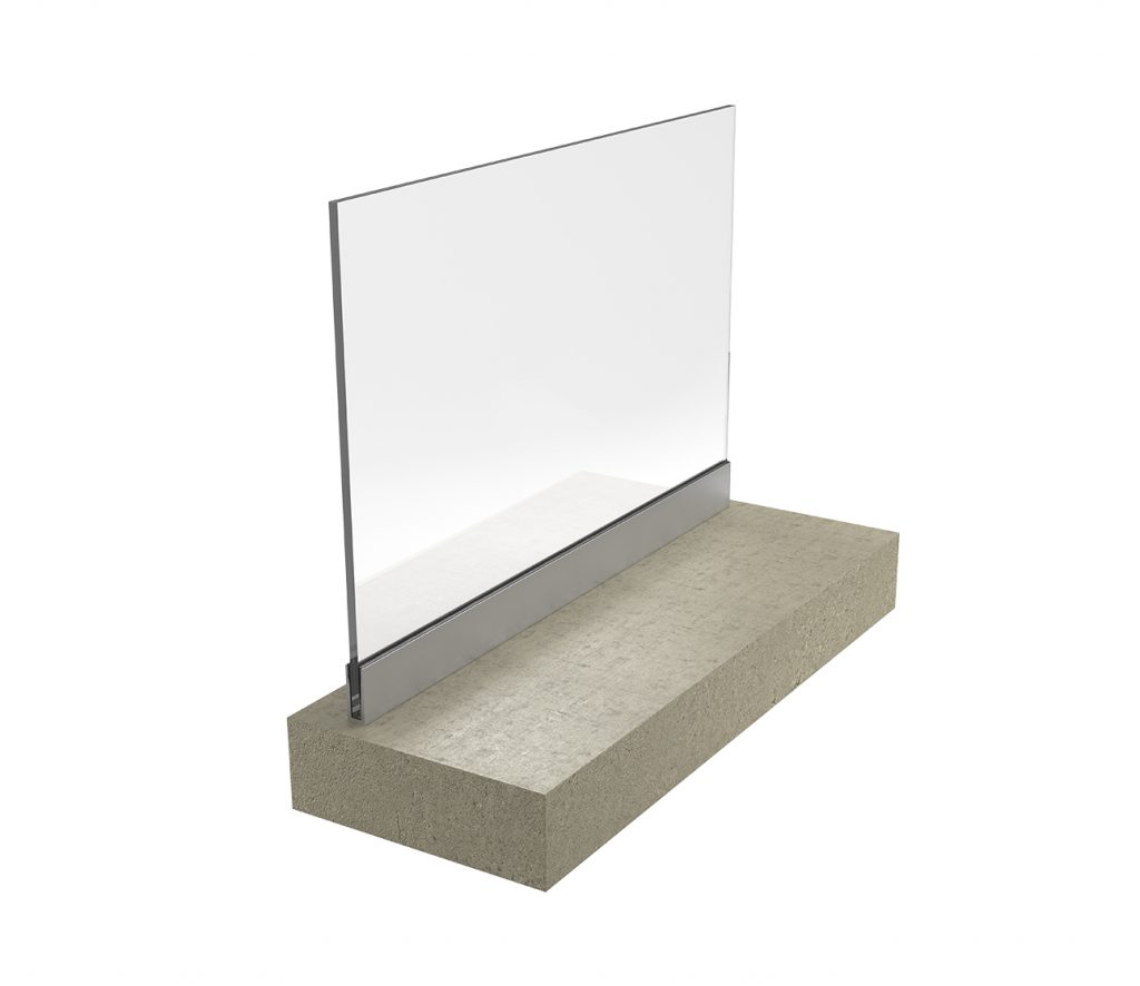 Glass Balustrade rail made by Exlabesa