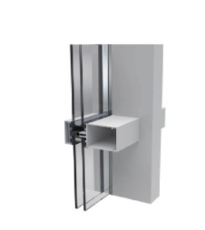 Exlabesa aluminium curtain wall cross section joiner.